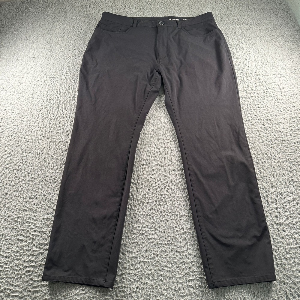 G/FORE Pants Mens 36x30 Black Performance Stretch Golf Straight Leg Casual